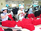 Hàng dệt may của Việt Nam tăng mạnh sang Đài Loan