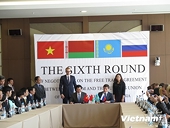 Việt Nam-Liên minh Hải quan kết thúc vòng 6 đàm phán FTA