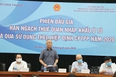 Phiên đấu giá hạn ngạch thuế quan nhập khẩu ôtô đã qua sử dụng theo Hiệp định CPTPP: Công khai, minh bạch, công bằng