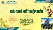 Biểu thuế xuất nhập khẩu Việt Nam năm 2023