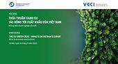Hội thảo: Thỏa thuận Xanh EU và Tác động tới xuất khẩu Việt Nam - Những điều doanh nghiệp cần biết