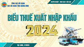 Biểu thuế Xuất nhập khẩu Việt Nam năm 2024